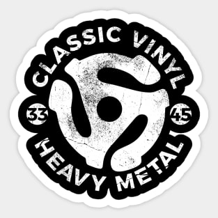 Classic Vinyl Heavy Metal Sticker